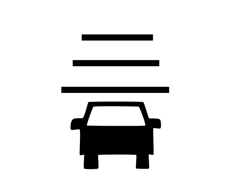 חיווי נורית בקרת שיוט אדפטיבית (ACC) מוגדרת ללא רכב מלפנים